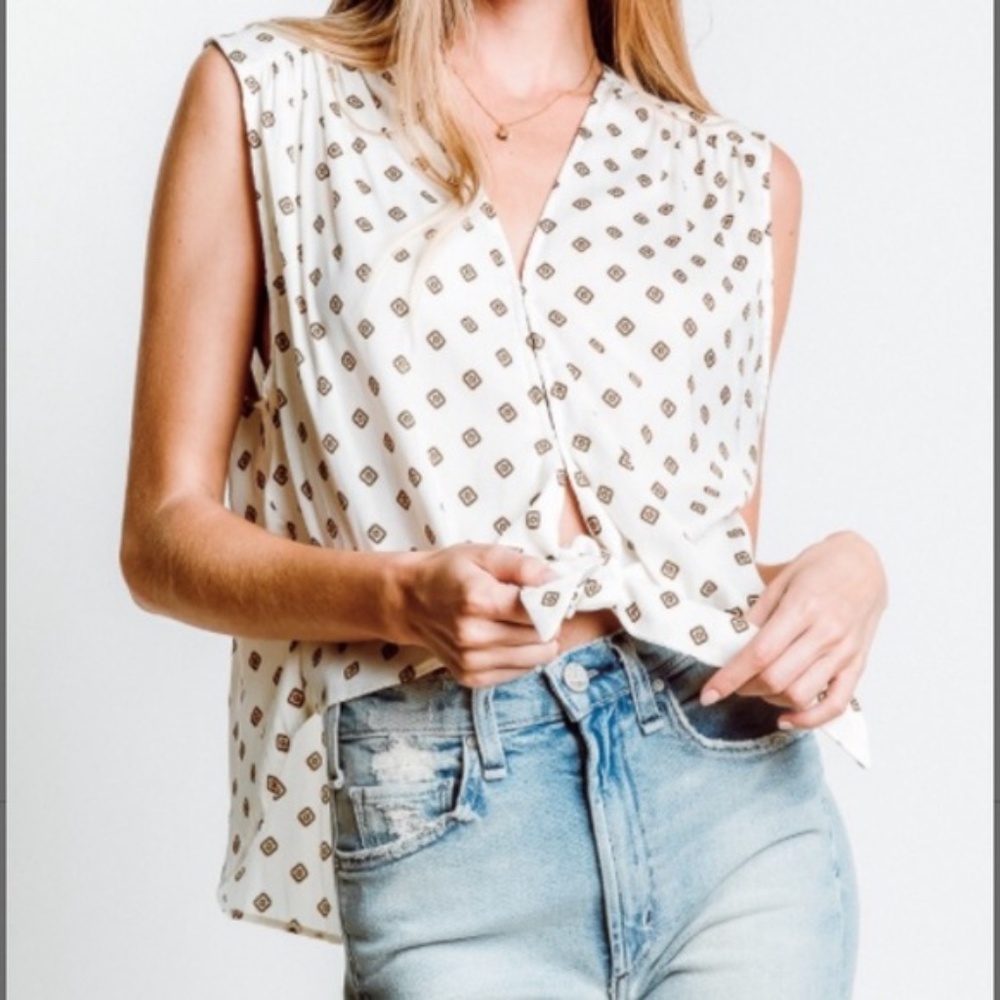 Free People Mornings in Marrakesh White Tank